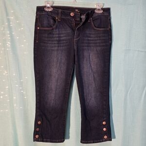 1822 Denim Capris 8 Ava Butter in Lenox 18.5 Inseam EUC